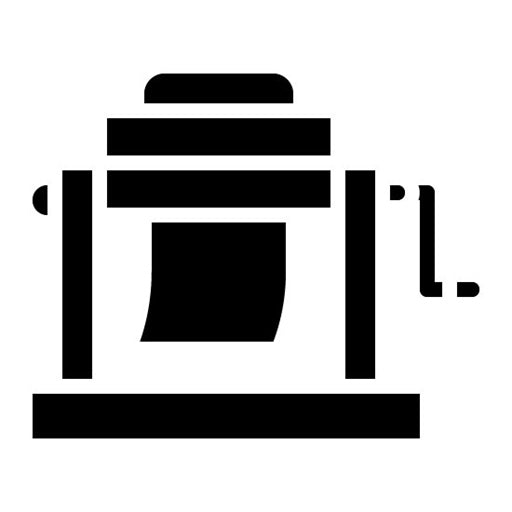 Italian Pasta Maker Glyph Icon
