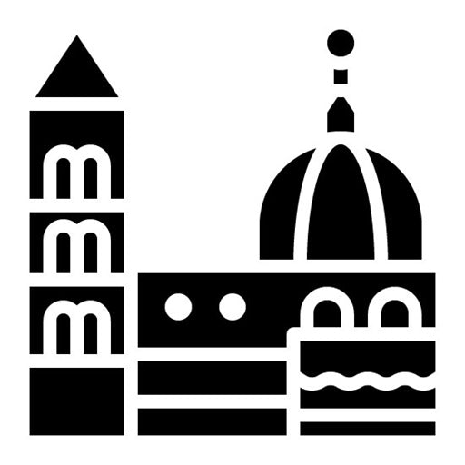 Florence Cathedral Glyph Icon