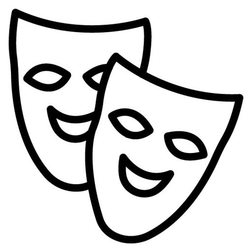 Italian Opera Mask Icon