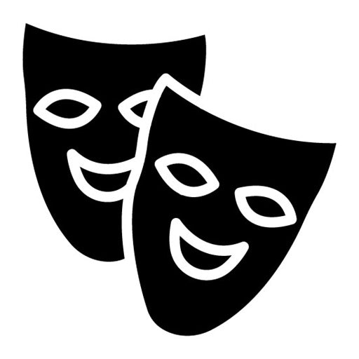 Italian Opera Mask Glyph Icon
