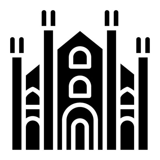 Milan Cathedral Glyph Icon