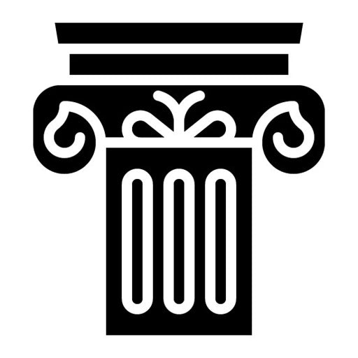 Roman Column Glyph Icon