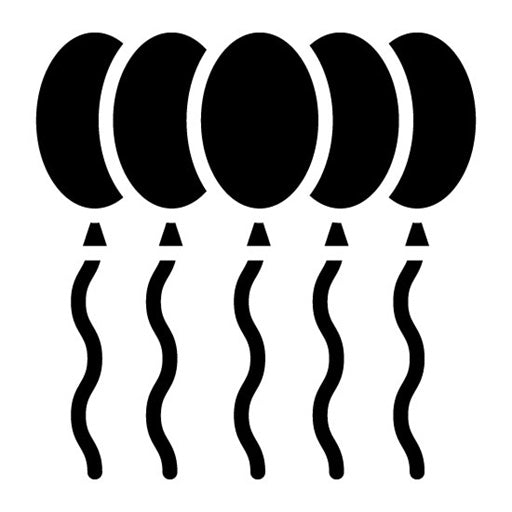 Balloon Glyph Icon | Festa Junina