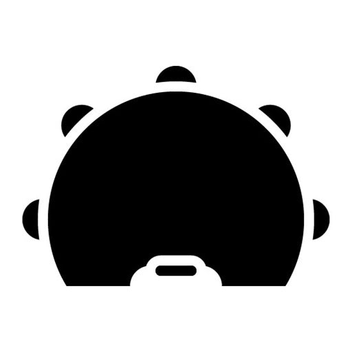 Tambourine Glyph Icon | Festa Junina