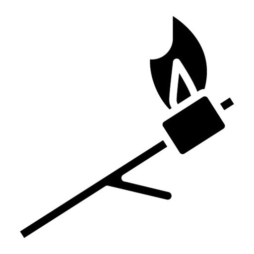 Roasted Marshmallow Glyph Icon