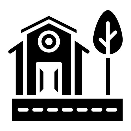 Country Farmhouse Glyph Icon