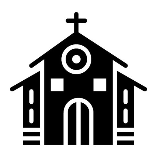Church Glyph Icon | Festa Junina