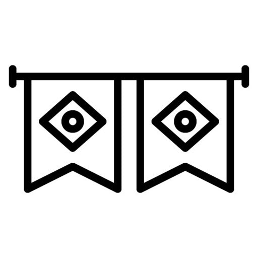 Brazillian Flag Bunting Icon