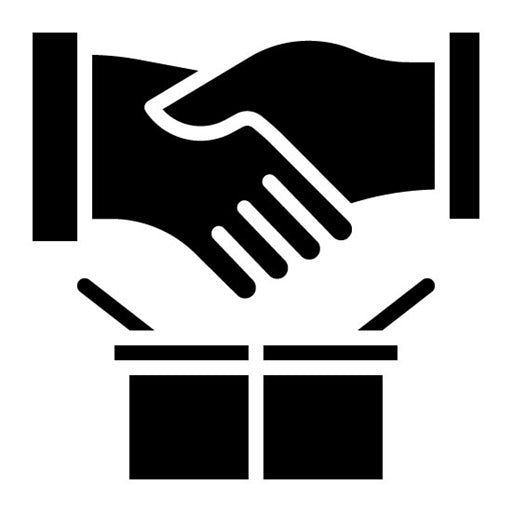 Backroom Bargain Glyph Icon