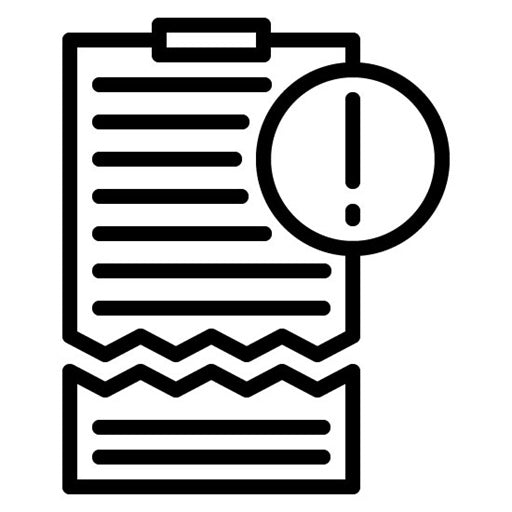Corrupt Clipboard Icon