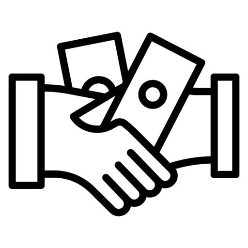 Unethical Handshake Icon