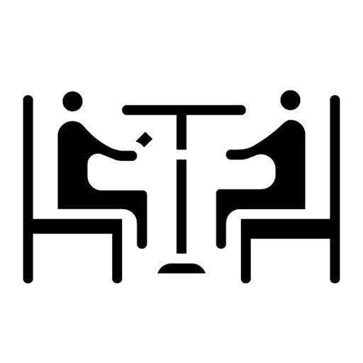 Under the Table Deal Glyph Icon