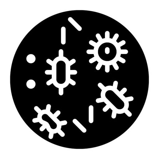 Bacteria Petri Dish Glyph Icon