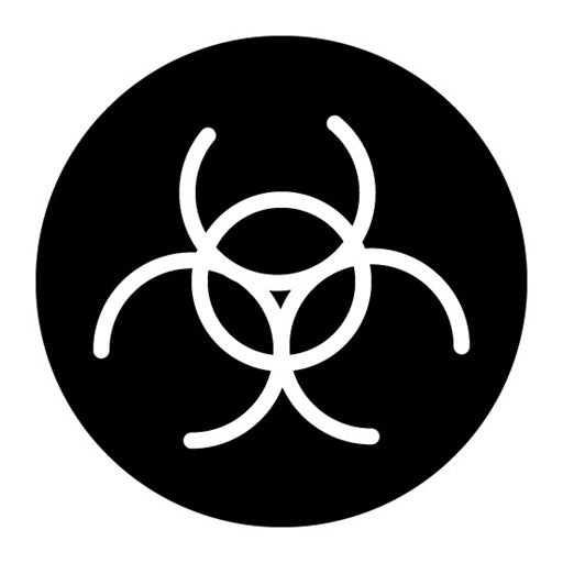 Biohazard Symbol Glyph Icon