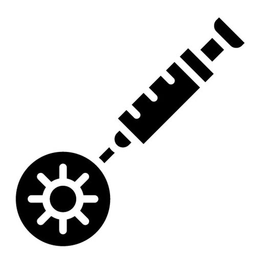 Vaccination Syringe Glyph Icon