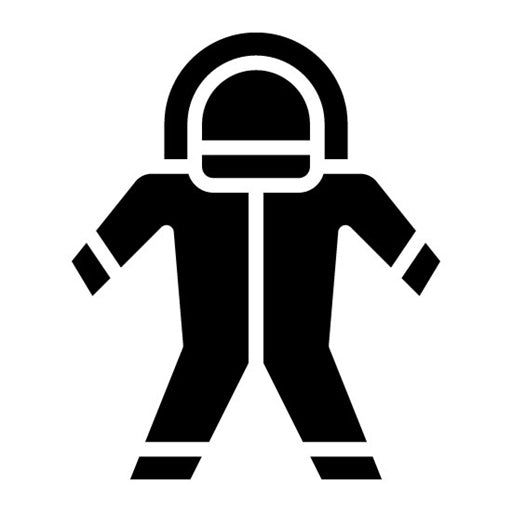 Biosecurity Suit Glyph Icon