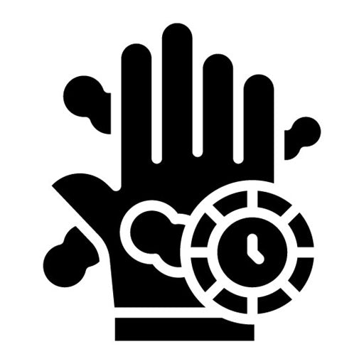 Handwashing Timer Glyph Icon