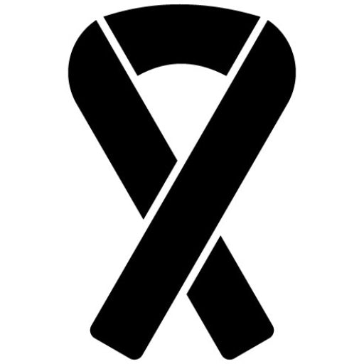 Cancer Ribbon Glyph Icon