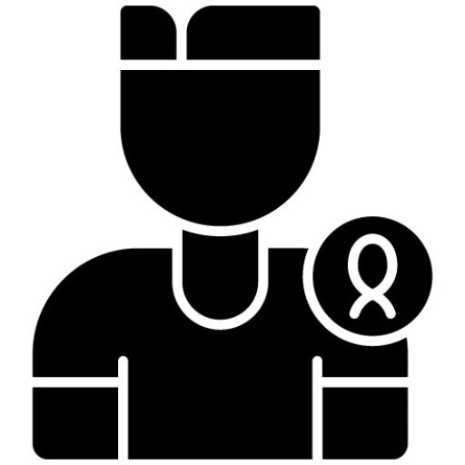 Cancer Patient Glyph Icon