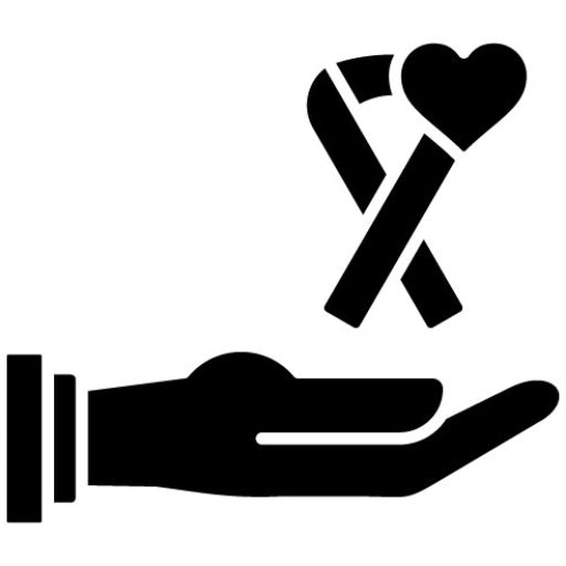 Cancer-Free Glyph Icon