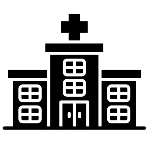 Cancer Hospital Glyph Icon