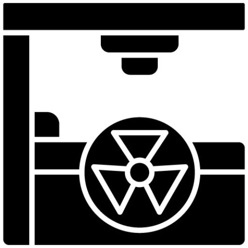 Radiation Machine Glyph Icon
