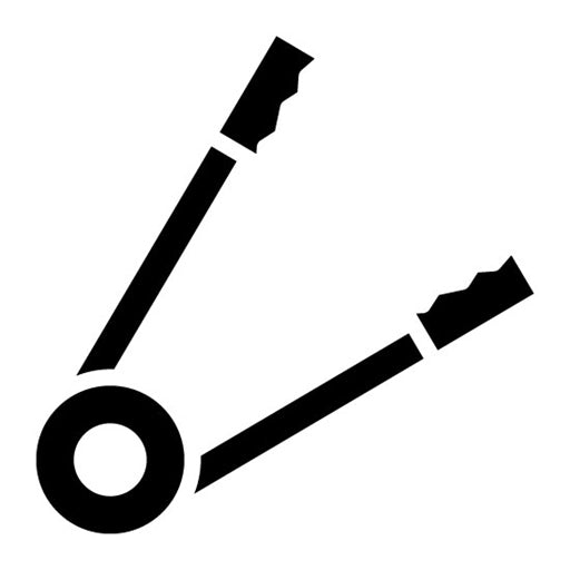 Tongs Glyph Icon | Lab