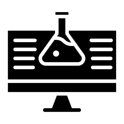Virtual Lab Glyph Icon