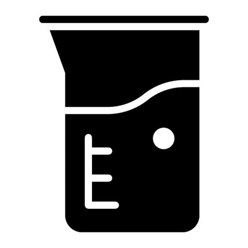 Graduated Cylinder Glyph Icon | Lab