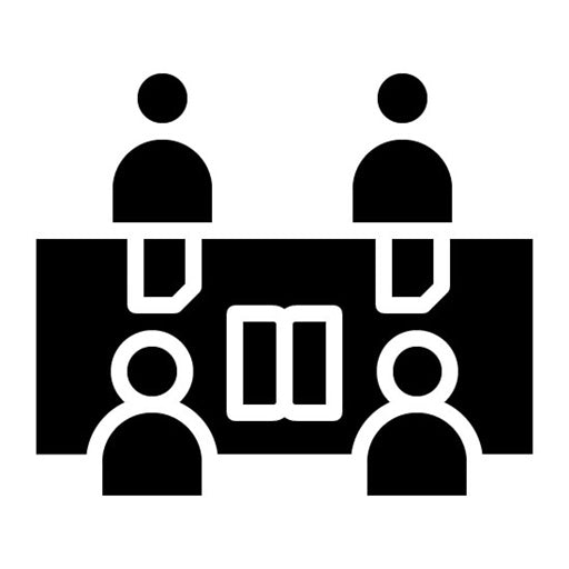 Study Buddies Glyph Icon