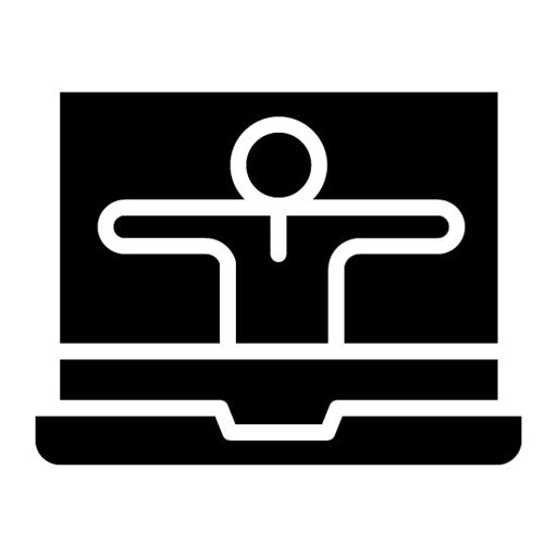 Virtual Hug Glyph Icon