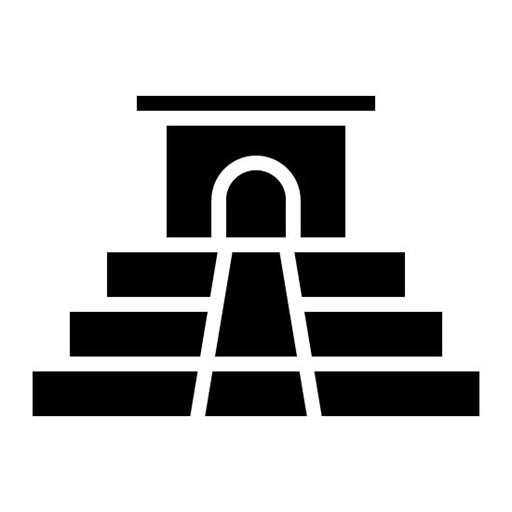 Step Pyramid Glyph Icon