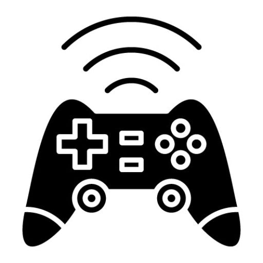 Wireless Joystick Glyph Icon