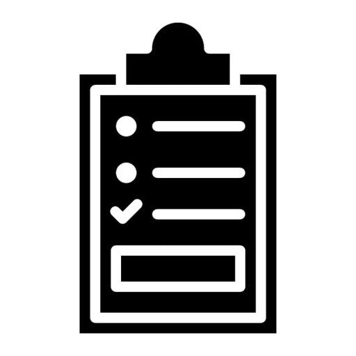 Clipboard Glyph Icon | Rugby