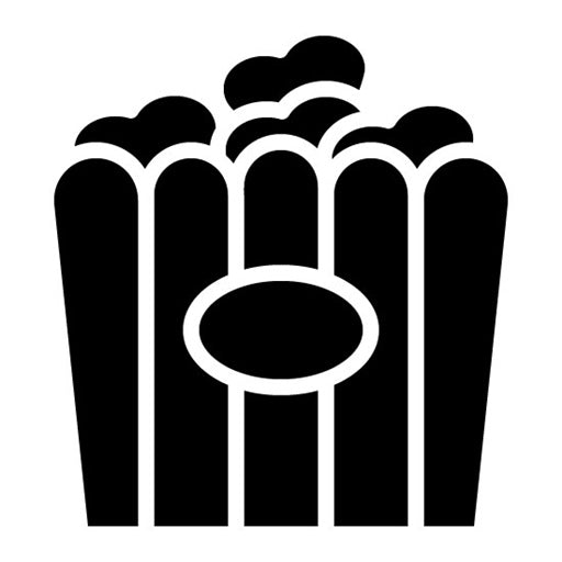 Popcorn Glyph Icon | Rugby