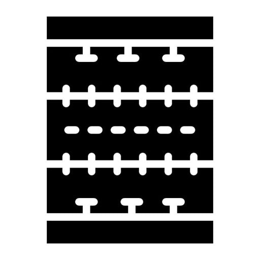Rugby Pitch Glyph Icon