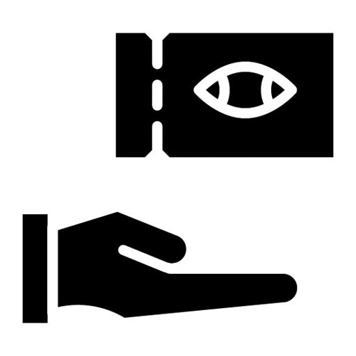 Rugby Ticket Glyph Icon