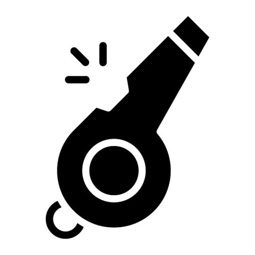 Whistle Glyph Icon | Rugby