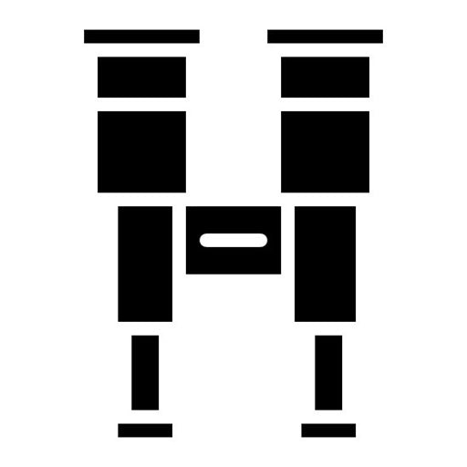 Binoculars Glyph Icon | Ocean