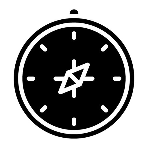 Compass Glyph Icon | Ocean