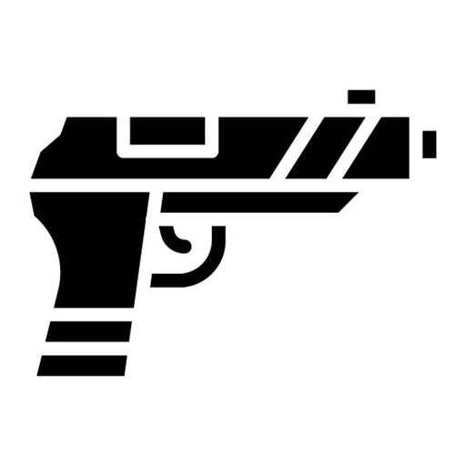 Revolver Glyph Icon | Ocean