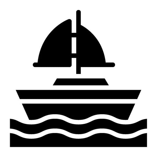 Yatch Glyph Icon