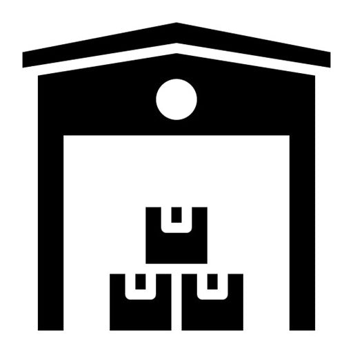 Warehouse Glyph Icon | Warehouse