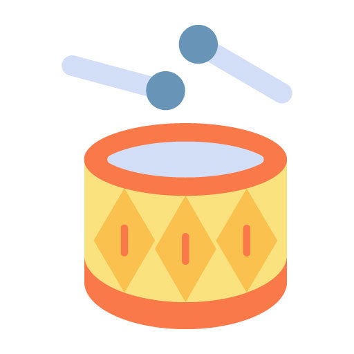 Drum Flat Icon