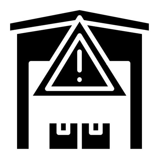 Alert Glyph Icon | Warehouse