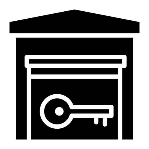Warehouse Key Glyph Icon