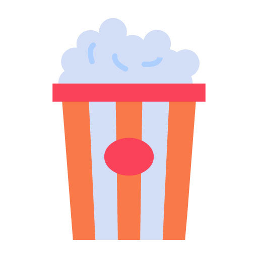 Popcorn Flat Icon