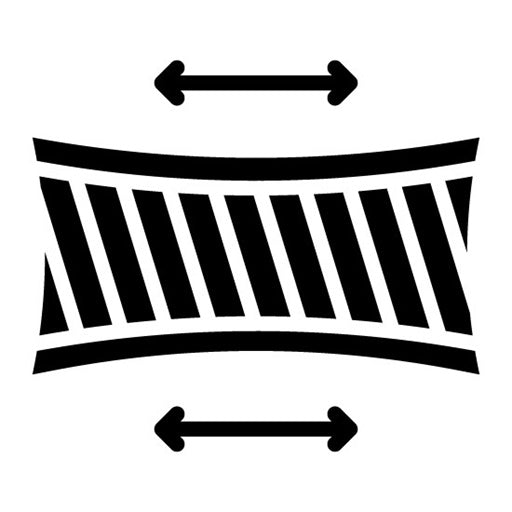 Fabric Elasticity Glyph Icon