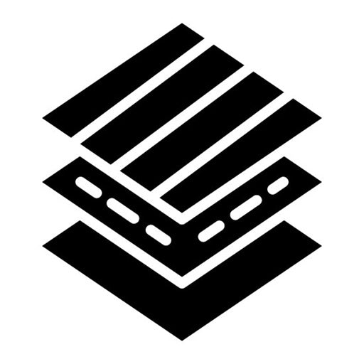 Fabric Layers Glyph Icon