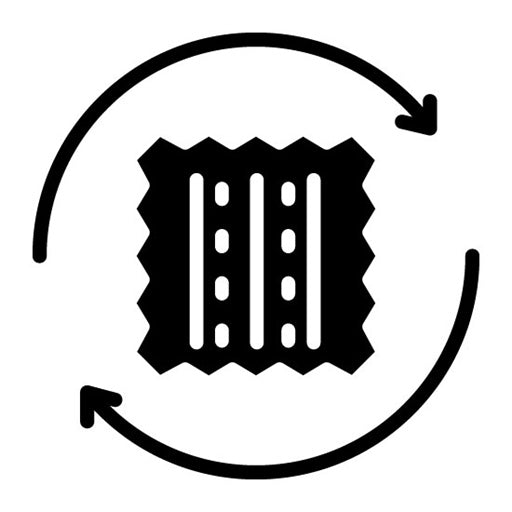 Fabric Recycle Glyph Icon